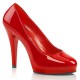 Zapatos rojos de tacón con plataforma Flair 480