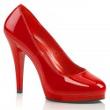 Zapatos rojos de tacón con plataforma Flair 480